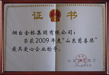 2010年山東慈善獎(jiǎng)最具愛心企業(yè)